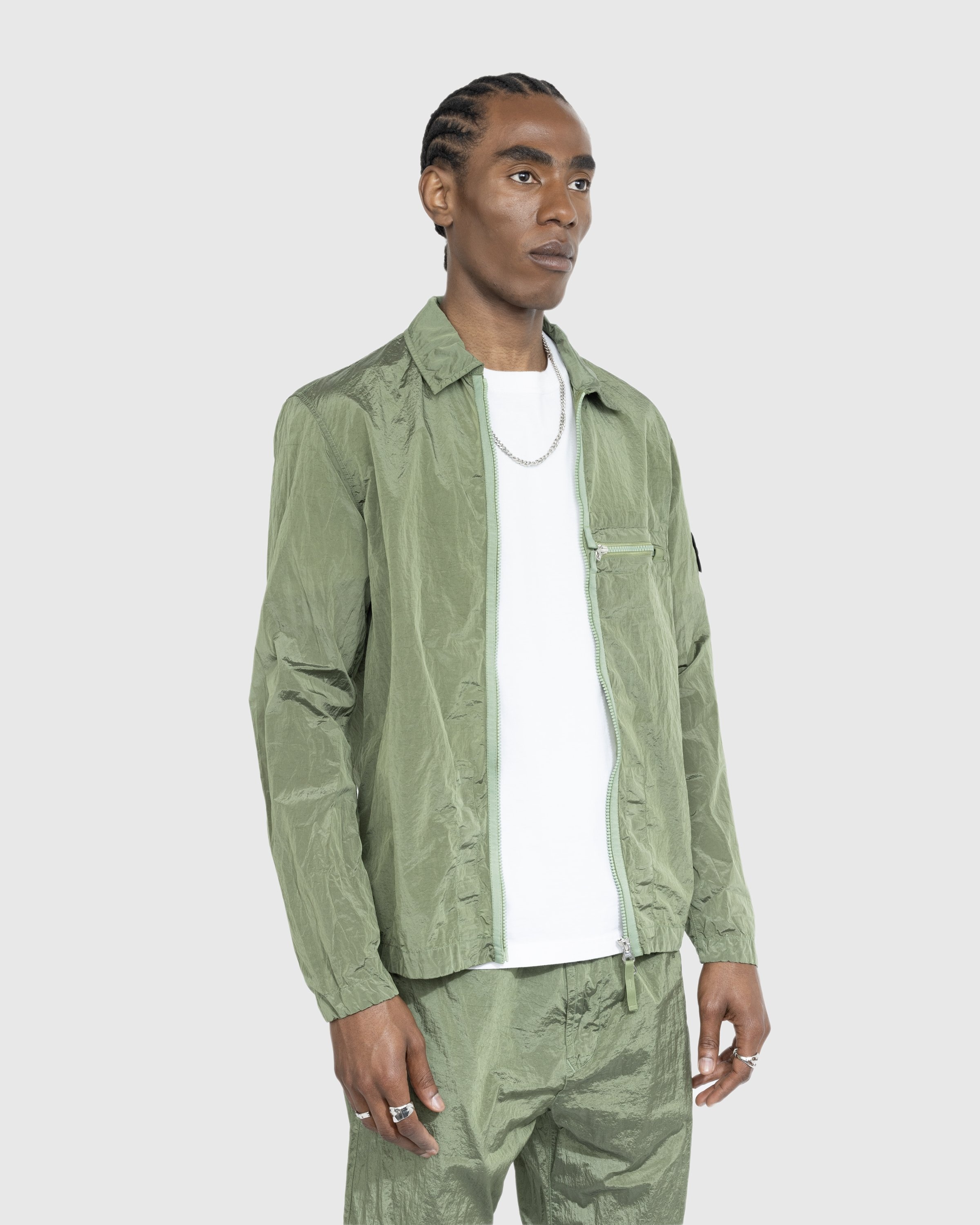 Stone Island Overshirt Green 10919 Highsnobiety Shop